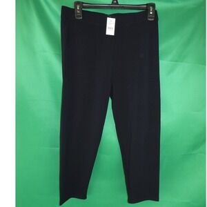 Loft Outlet Womens Navy Blue High Rise Cotton Blend Leggings Large NEW 34231609